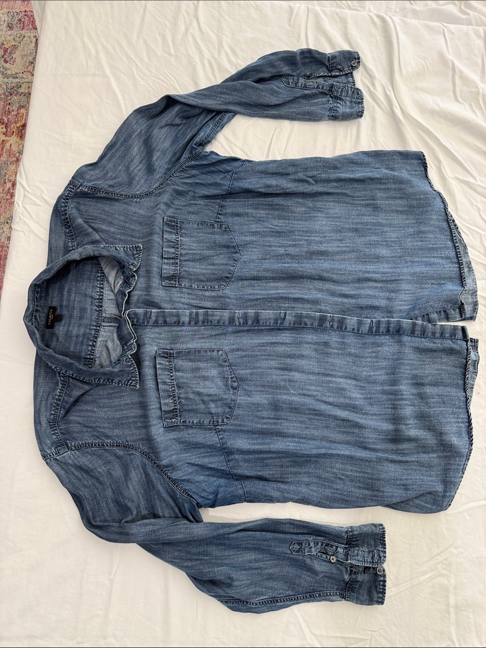 Talbots Blue Lightweight Chambray Button Down